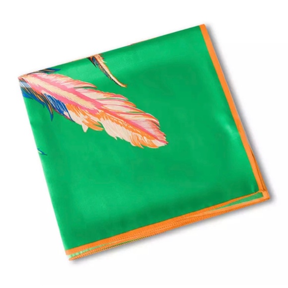 ‼️SALE‼️ NWT 100% PURE SILK PRINT SQUARE SCARF BIG STOLEN SHAWL - Picture 10 of 12